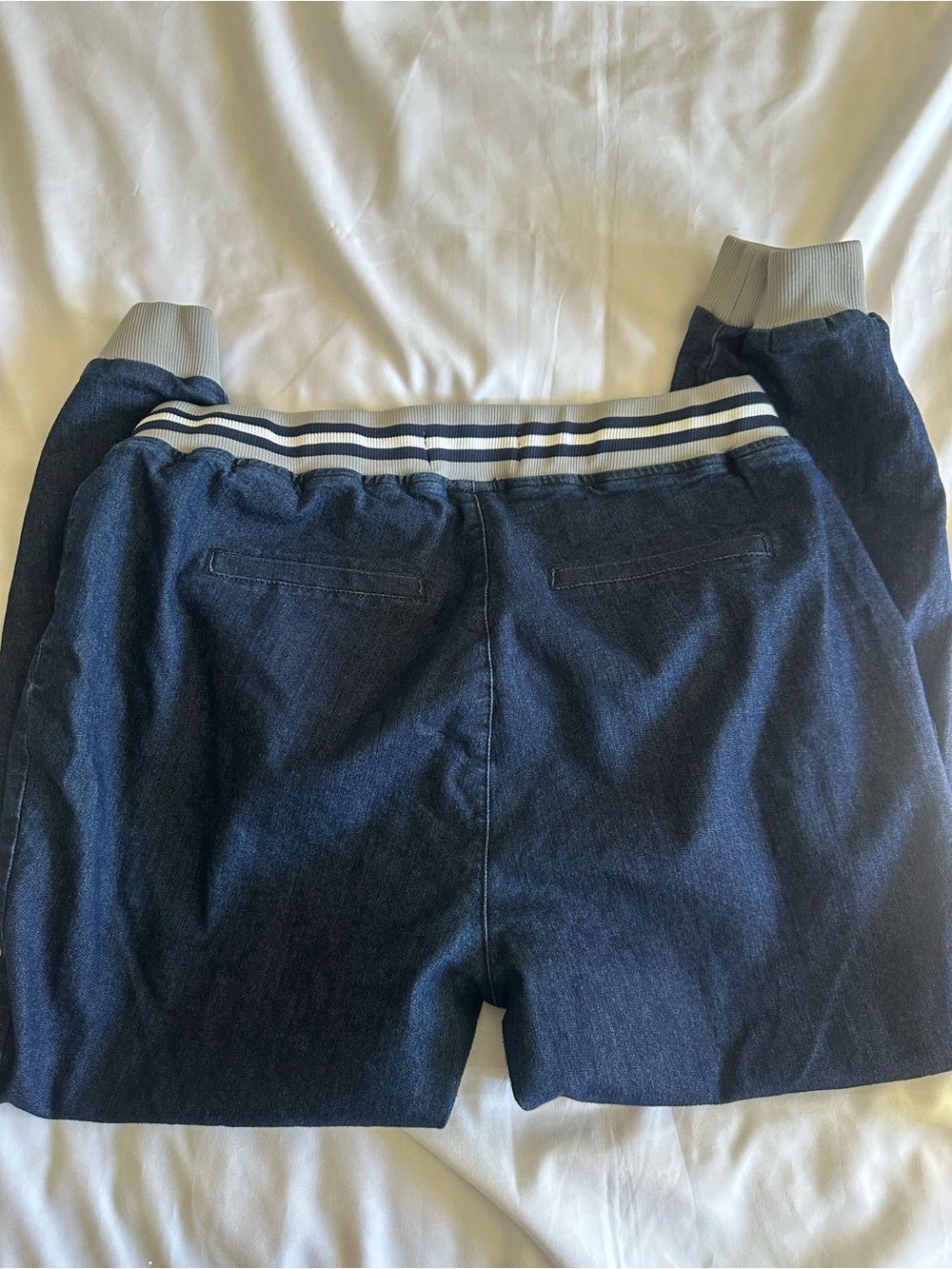 Torrid Denim Women’s Size 20 Stretch Jeans Gray Stripe Pull-On Jeggings - Picture 5 of 5